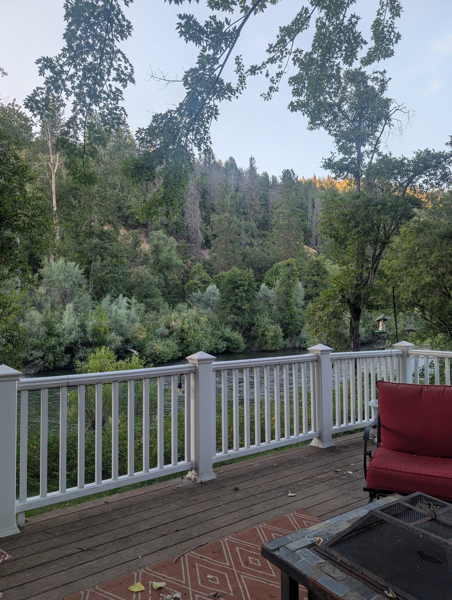 Sometimes you just have to hang out on the deck and listen to the river...