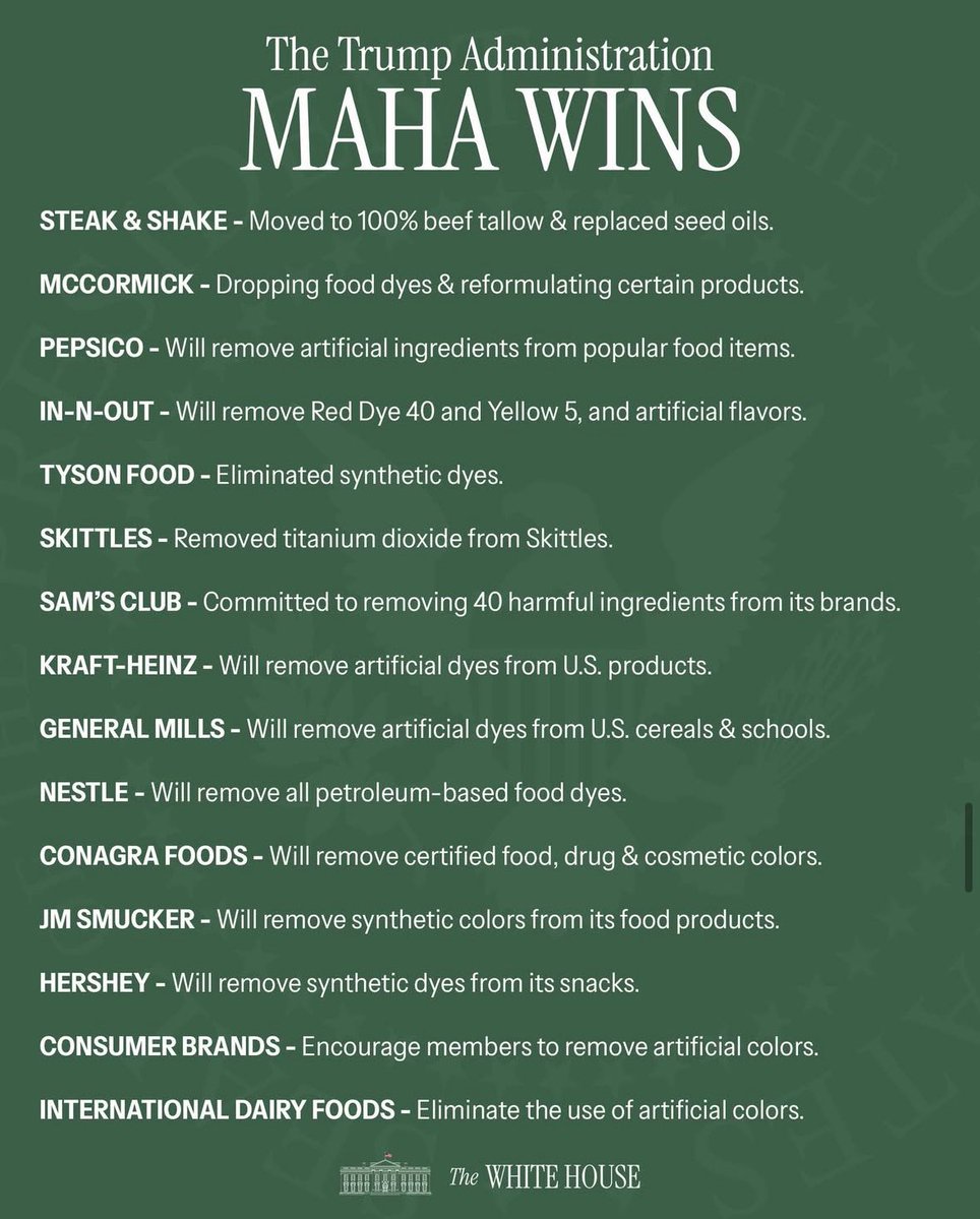 calvinrobinson's tweet image. Make America Healthy Again is well underway.
Pleased to see companies taking up tallow. Will be glad to see the end of seed oils.
Next up, High Fructose Corn Syrup!