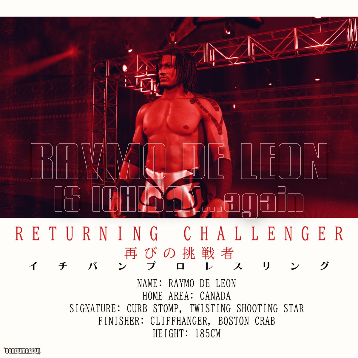 ICHIPRO_2K's tweet image. 𝐍𝐄𝐖 𝐂𝐇𝐀𝐋𝐋𝐄𝐍𝐆𝐄𝐑! 𓄿✩°｡ ⋆ 
RAYMO DELEON #ICHIBAN...AGAIN!
[#WWE2K25 #CAW #HLR]