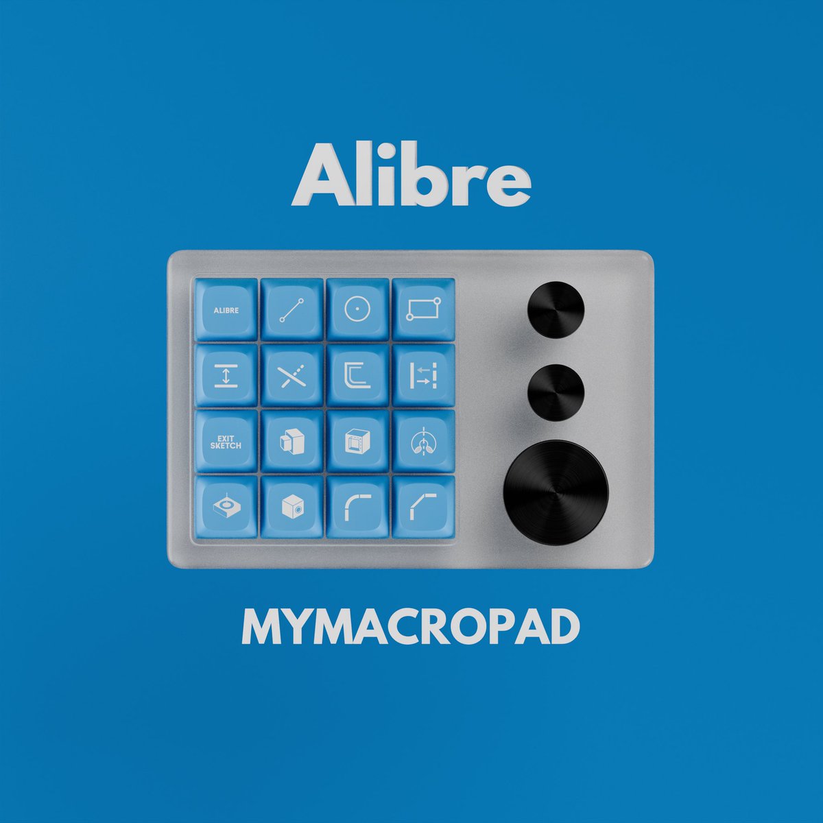 macropadio's tweet image. Alibre Mymacropad by macropad.io. Available soon on kickstarter. Macropads with shortcut icons for over 100 software application available. Reserve yours now at . #macropad #mymacropad #alibre