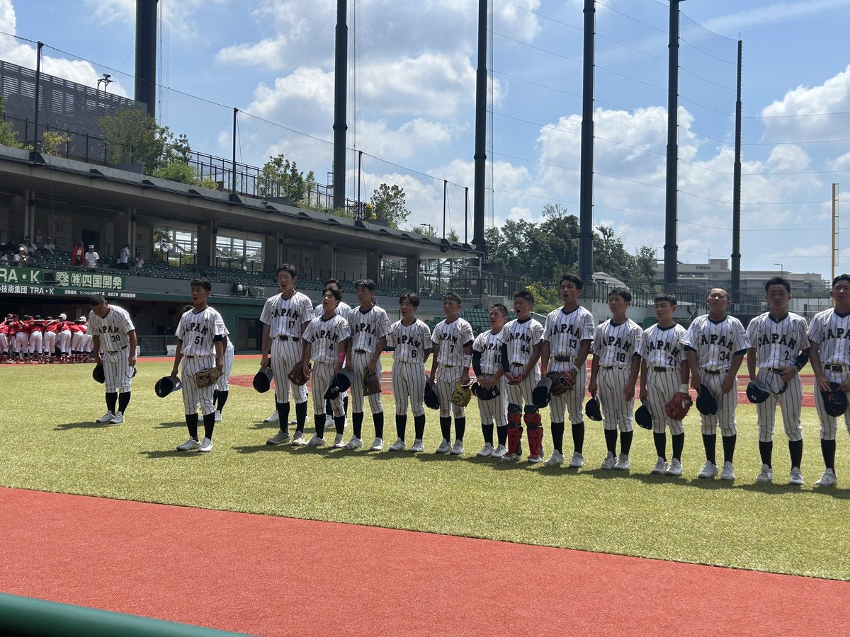 samuraijapan_pr's tweet image. U-12W杯初優勝を目指す侍ジャパンU-12代表の直前合宿3日目はジャイアンツタウンスタジアムで稲木リトルシニアの中学2年生との練習試合。
#侍ジャパン