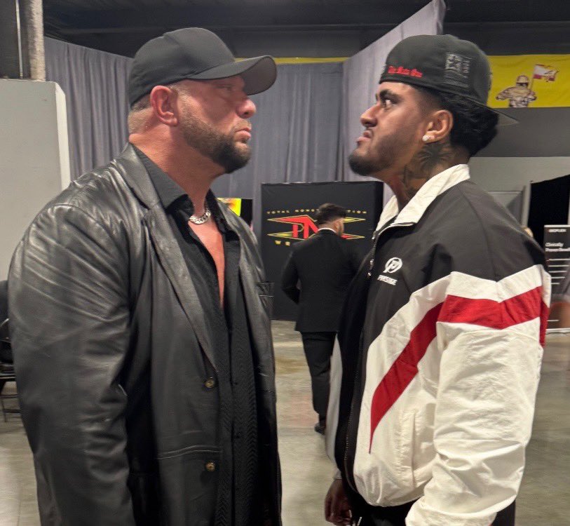 HOGwrestling's tweet image. 👀It got heated backstage last night when Zilla Fatu and Bully Ray were face to face for the first time after last week’s words on Busted Open.