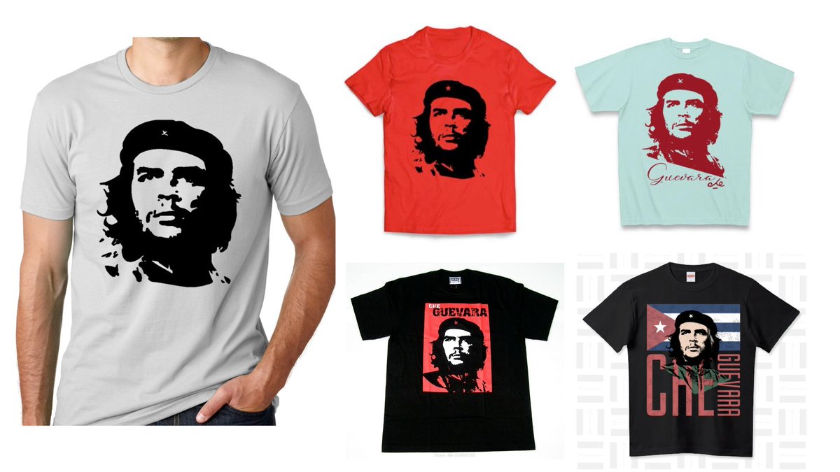 marebitoedition's tweet image. メモ トリミングと目線
世界で一番多くのTシャツに刷られている男性といえばキューバの革命家、チェ・ゲバラだが、トリミングと上向の視線により、「見上げられるかっこいい存在」になっている。トリミング前の写真では、上の空な表情にも見える。ゲバラTシャツが男らしさを纏う方法にもなっている