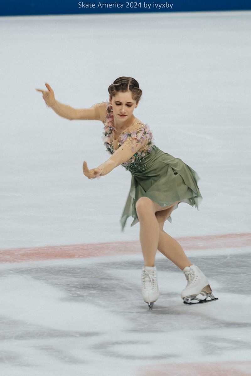 IvyXby's tweet image. Isabeau Levito Free Skating at Skate America 2024 #gpfigure #figureskating