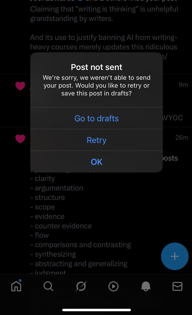 smithtjosh's tweet image. Why do people bother writing threads when half of it inevitably gets stuck in this kind of purgatory?