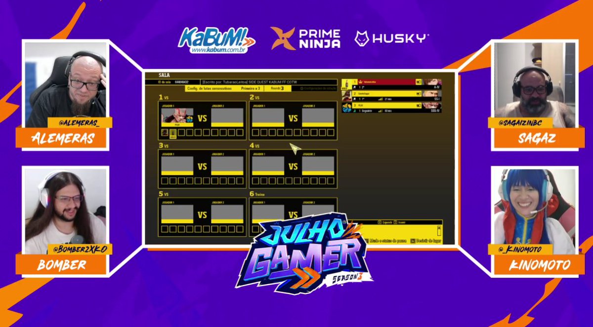 kinomot0 (@_kinomot0) on Twitter photo Obrigada para quem assistiu o Side Quest de <a href="/FATALFURY_PR/">FATAL FURY: City of the Wolves</a>,
Muito obrigada <a href="/kabumesports/">KaBuM! IDL</a>, <a href="/Bomber2XKO/">Bomber | Sala de Espera do 2XKO</a>, <a href="/sagaizinbc/">Sagaizin</a> e <a href="/Alemeras_/">Alemeras #ffcotw</a>
Parabéns <a href="/PLSX_Fighting/">PLSX</a> pela vitória!!! Obrigada para quem assistiu o Side Quest de <a href="/FATALFURY_PR/">FATAL FURY: City of the Wolves</a>,
Muito obrigada <a href="/kabumesports/">KaBuM! IDL</a>, <a href="/Bomber2XKO/">Bomber | Sala de Espera do 2XKO</a>, <a href="/sagaizinbc/">Sagaizin</a> e <a href="/Alemeras_/">Alemeras #ffcotw</a>
Parabéns <a href="/PLSX_Fighting/">PLSX</a> pela vitória!!!