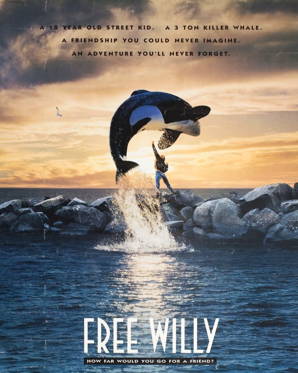 newbeverly's tweet image. FREE WILLY (1993) screens in 35mm Saturday & Sunday, August 2nd & 3rd, at 2:00pm. Tickets: buff.ly/9PaA2LN