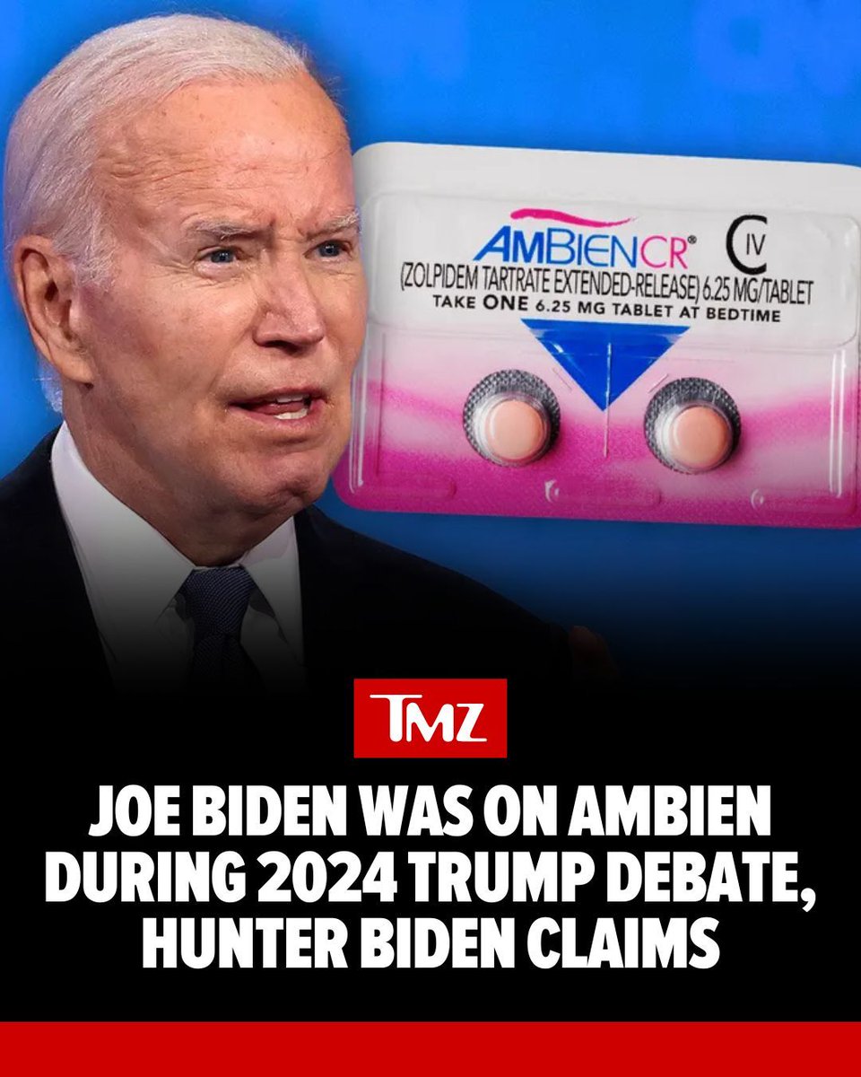 TMZ's tweet image. Hunter Biden is offering up a new explanation for his father's poor performance in a 2024 presidential debate with Donald Trump ...
Read more: buff.ly/U3HJQe9