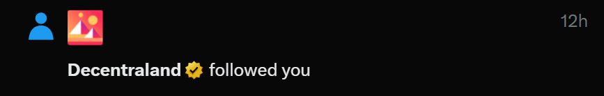 Wow, Thanks <a href="/decentraland/">Decentraland</a> an honor