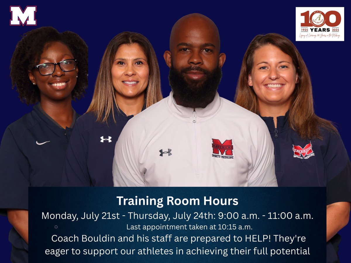 HokaHeyFootball's tweet image. Athletic Training Room Hours of Operation!
@CoachKirkMartin
@HokaHeyBooster
@ManvelHS
@HokaHeyAP
#BeDifferent #RecruitManvel #Family