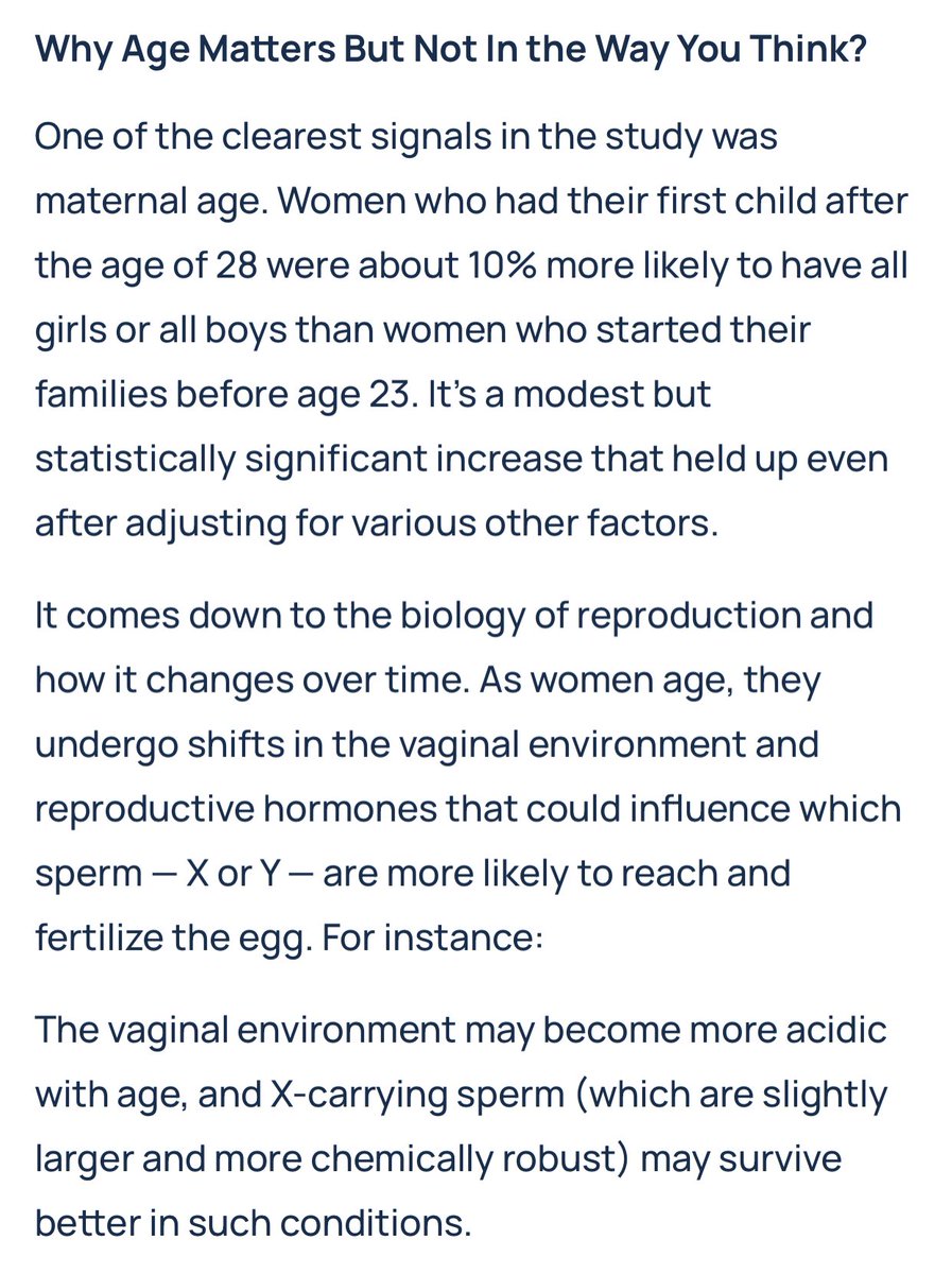 wrathofgnon's tweet image. What we all knew from observation of course: "New research suggests some families may be genetically predisposed to having only boys or only girls, challenging the long-held belief that a child’s sex is purely random." healthandme.com/parenting/why-…