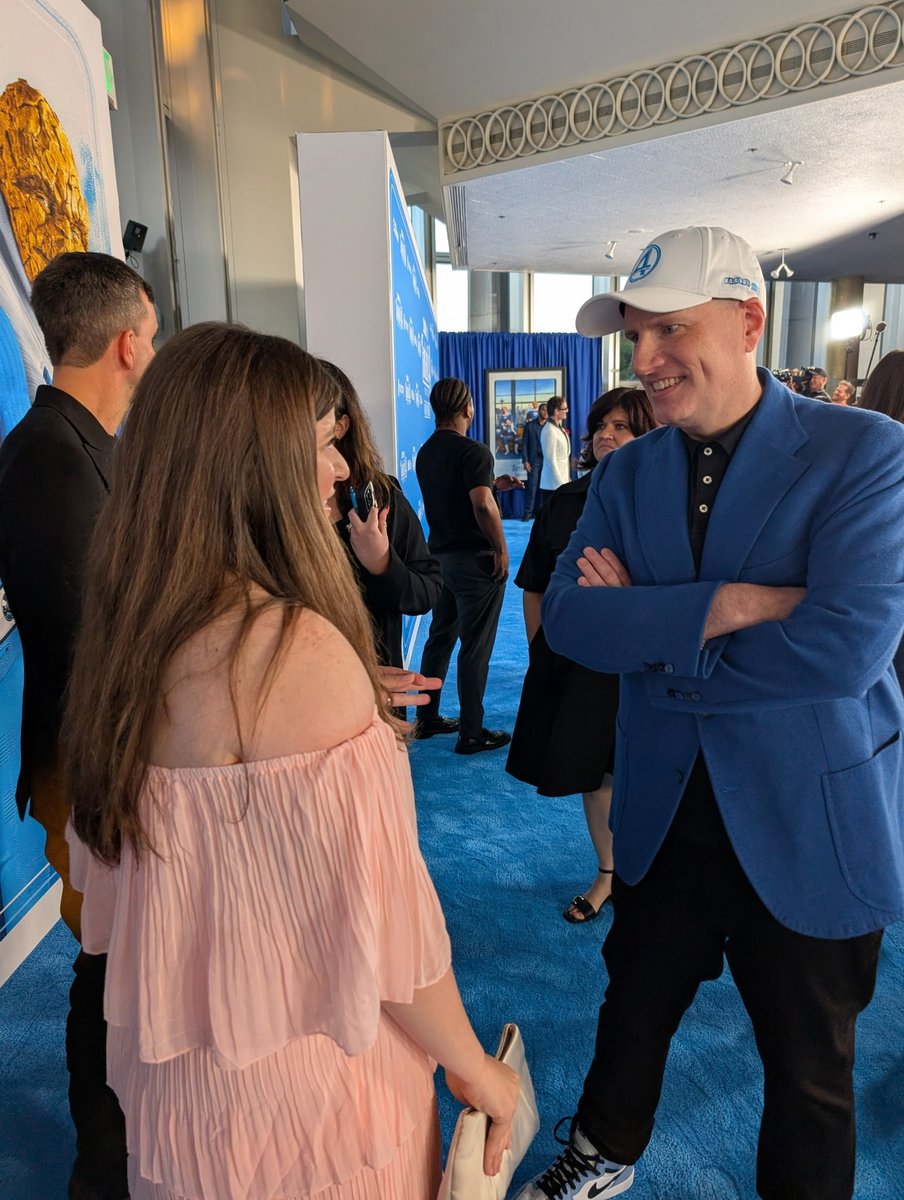 Kirby4Heroes's tweet image. So many shout outs to my grandfather#JackKirby. Thanks to all ! Here with Kevin Feige!