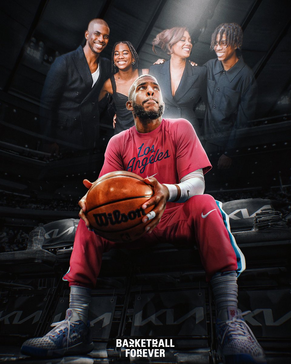 bballforever_'s tweet image. Chris Paul signed with the Clippers despite understanding “he may not play very much every night”, Tomer Azarly reports.
CP3 putting family first in his final NBA season ❤️
