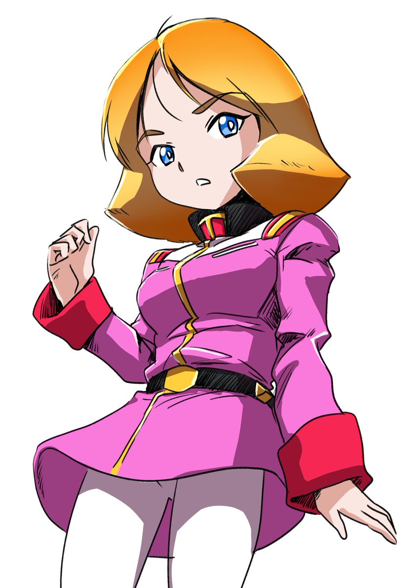 DKarasuke's tweet image. ラクガキ（セイラ）　ちょっとだけテスト作画