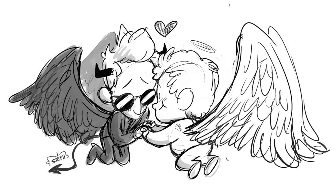 StephReynaArt's tweet image. “I find it hard
to believe you don’t know
the beauty you are. 
But if you don’t
let me be yours eyes 
A hand to your darkness so
You won’t be afraid”

#ineffablehusbands #GoodOmensFanart #aziraphale #crowley