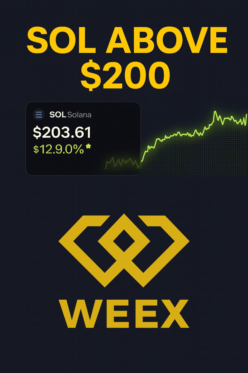 🔥 $SOL Price Prediction Challenge!

@Solana just broke $200 📈 When will $SOL reach $250? 🎁Win $500 in $SOL!

📝 How to join:
1️⃣ Follow <a href="/WEEX_Official/">WEEX</a>
2️⃣ Comment prediction (date + time)+ WEEX UID
3️⃣ ❤️+ Tag 2 friends 🚀

Let’s see who really has diamond hands 💎
Register: