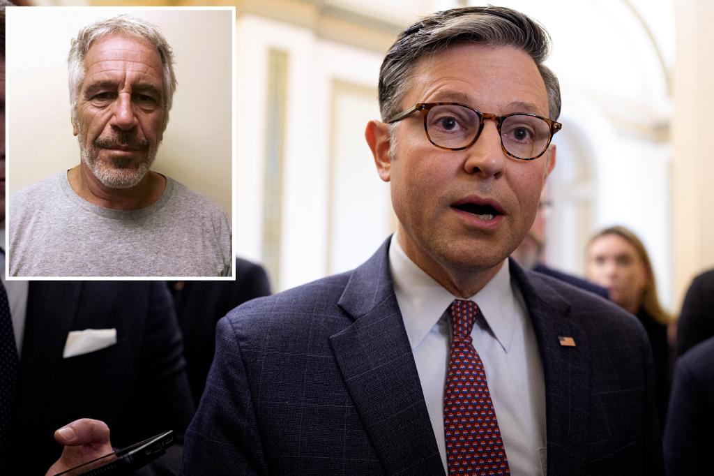 nypost's tweet image. House speaker says there will be no votes on releasing Epstein files before August recess trib.al/Vk57pjQ