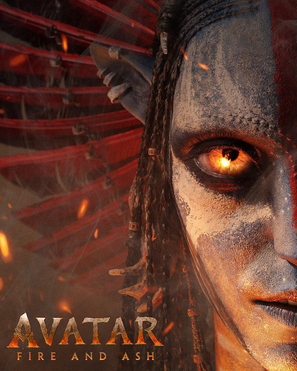 HYPEBEAST's tweet image. The poster for 'Avatar: Fire and Ash' is here.
The franchise’s signature half-face closeup is back, this time featuring Varang, leader of the rogue Mangkwan clan.