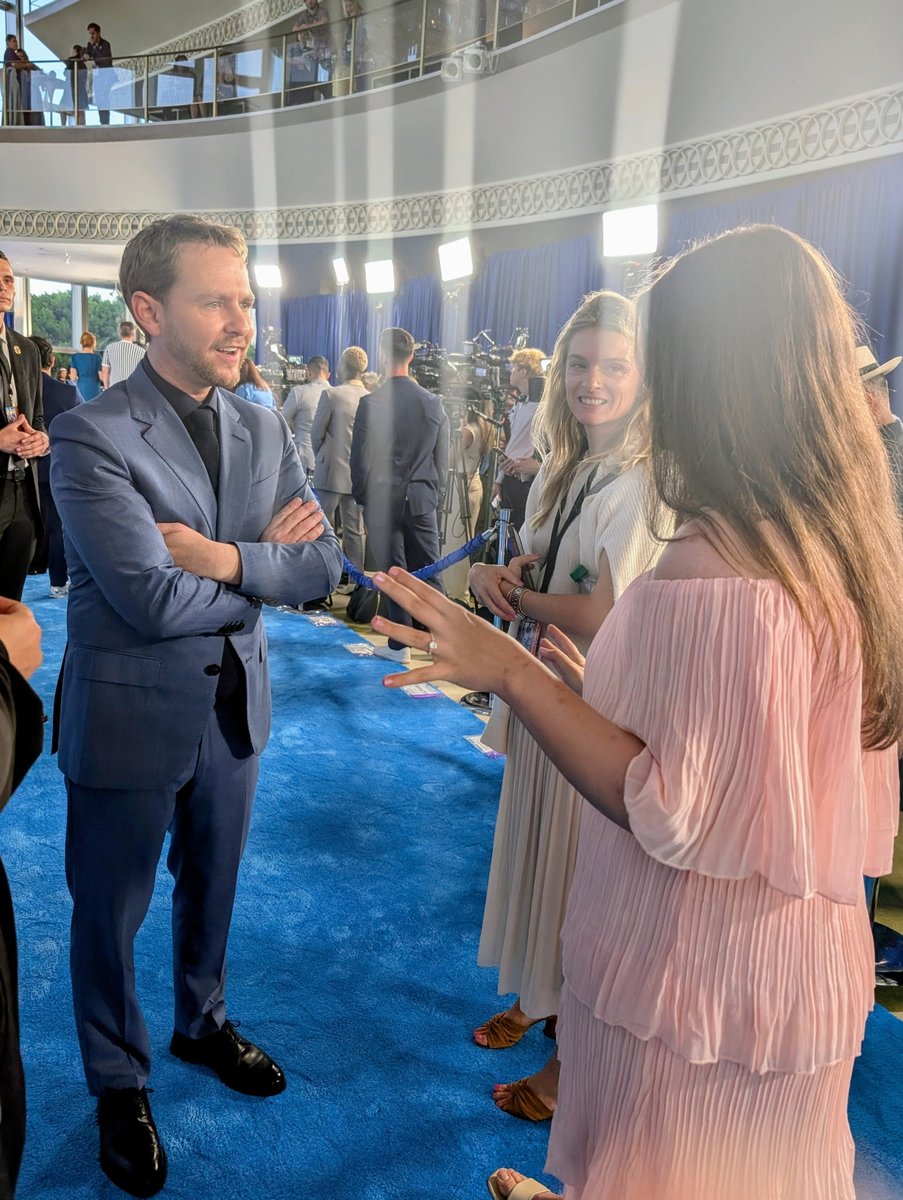 Kirby4Heroes's tweet image. Here at #Fantastic Four: First Steps Blue Carpet with the wonderful director, Matt Shakman. #JackKirby