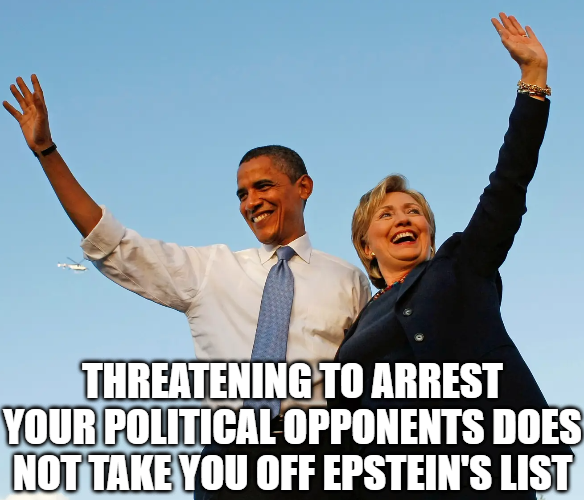 donkoclock's tweet image. Hillary Clinton and Barack Obama must be arrested??
Let's put the real criminals on parade and release the Epstein Report.