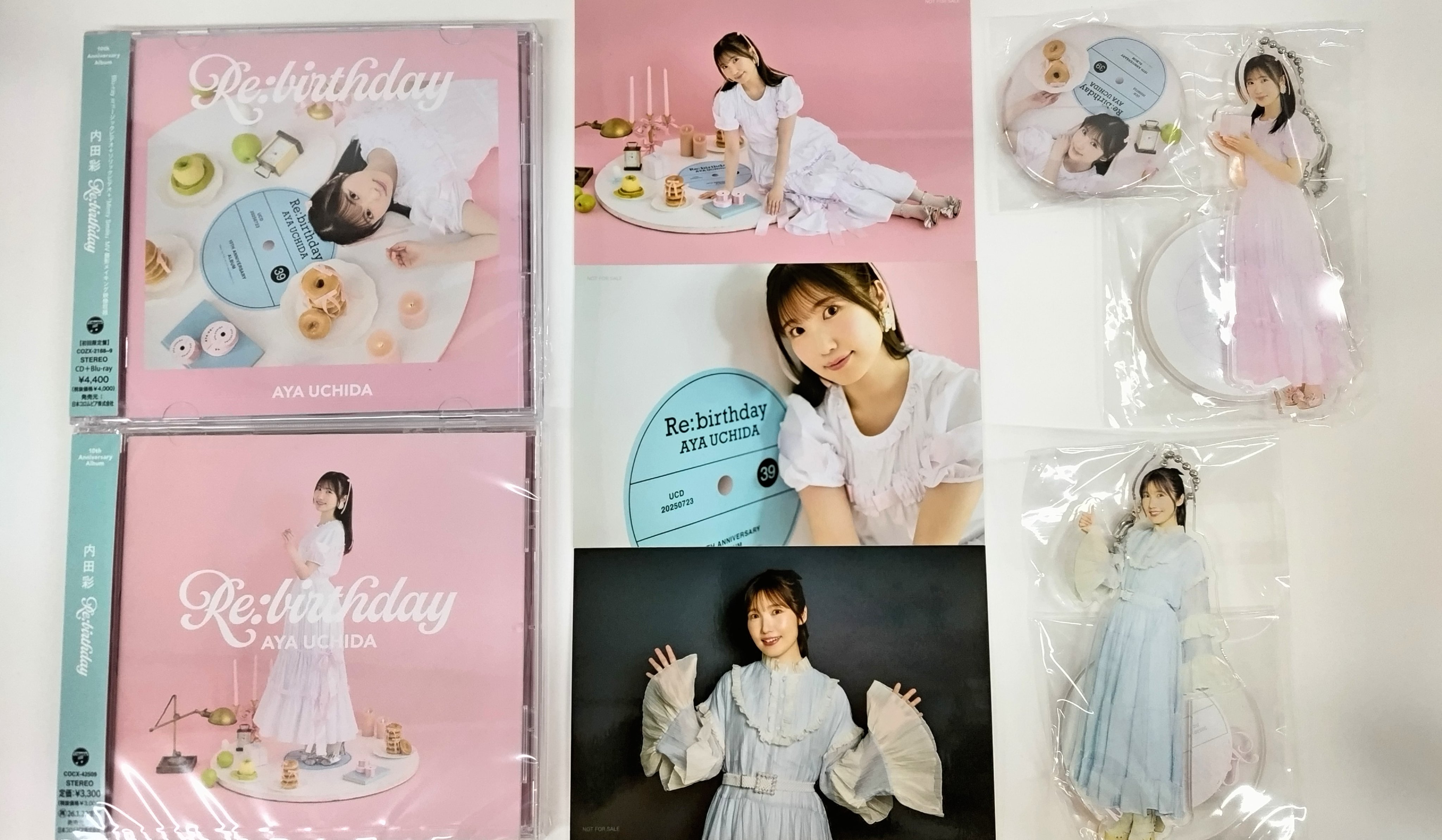 内田彩 アルバム Re:birthday 10周年記念セット サイン入り コロムビアミュージックショップ限定】内田彩「Re:birthday」10