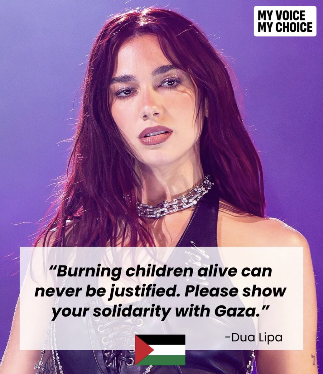 RedPillMediaX's tweet image. 馃嚨馃嚫鉂わ笍 Dua Lipa speaks out in support of Palestine