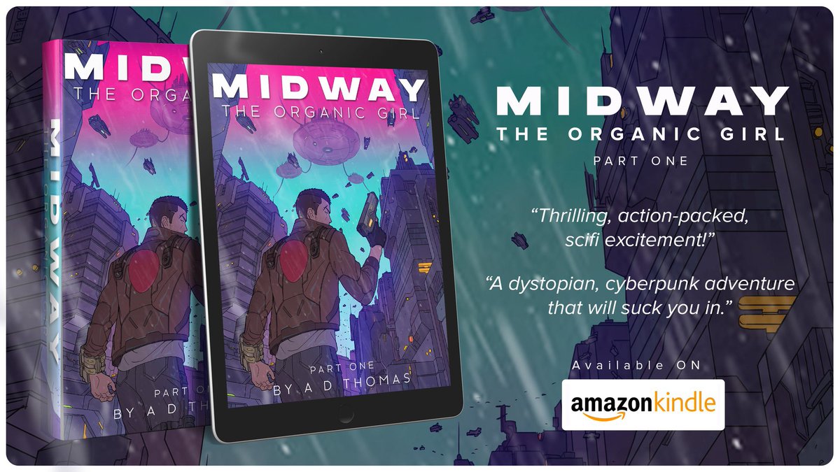 Aldominium's tweet photo. @VSandersAuthor "Thrilling, action-packed, scifi excitement!"

Midway Part One OUT NOW! - https://t.co/Trn0CVjFOl

#scifi #SciFiAdventure #scifibook #cyberpunk #Amazon #KindleUnlimited #kindlebooks #ebook #indieauthor #WritingCommunity #cyberpunkbook https://t.co/wlCIkXThjK