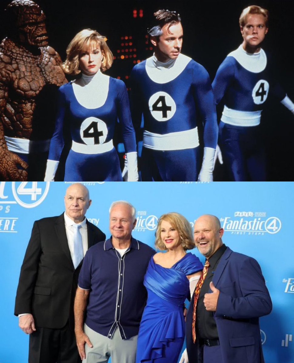 GeeklyGoods's tweet image. The cast of the 1994 unreleased FANTASTIC FOUR movie at the #FantasticFour blue carpet event! 🤩
