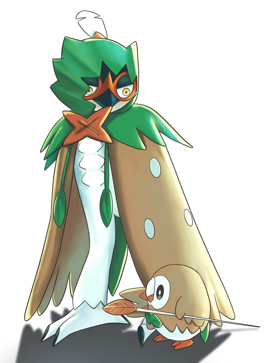 redamber9's tweet image. ジュナとセットで色々描いてきました～
 #モクローの日