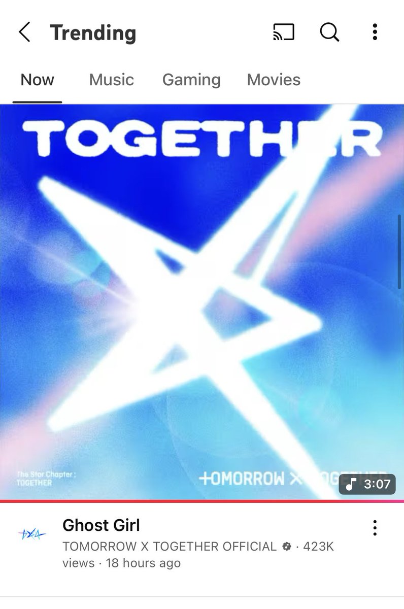 Yeonjun’s Ghost Girl Official Audio is currently the #2 Trending Video (OVERALL) on YouTube South Korea!!

#YEONJUN #연준 #ヨンジュン <a href="/TXT_bighit/">TXT OFFICIAL</a>
#GhostGirl #TheStarChapter