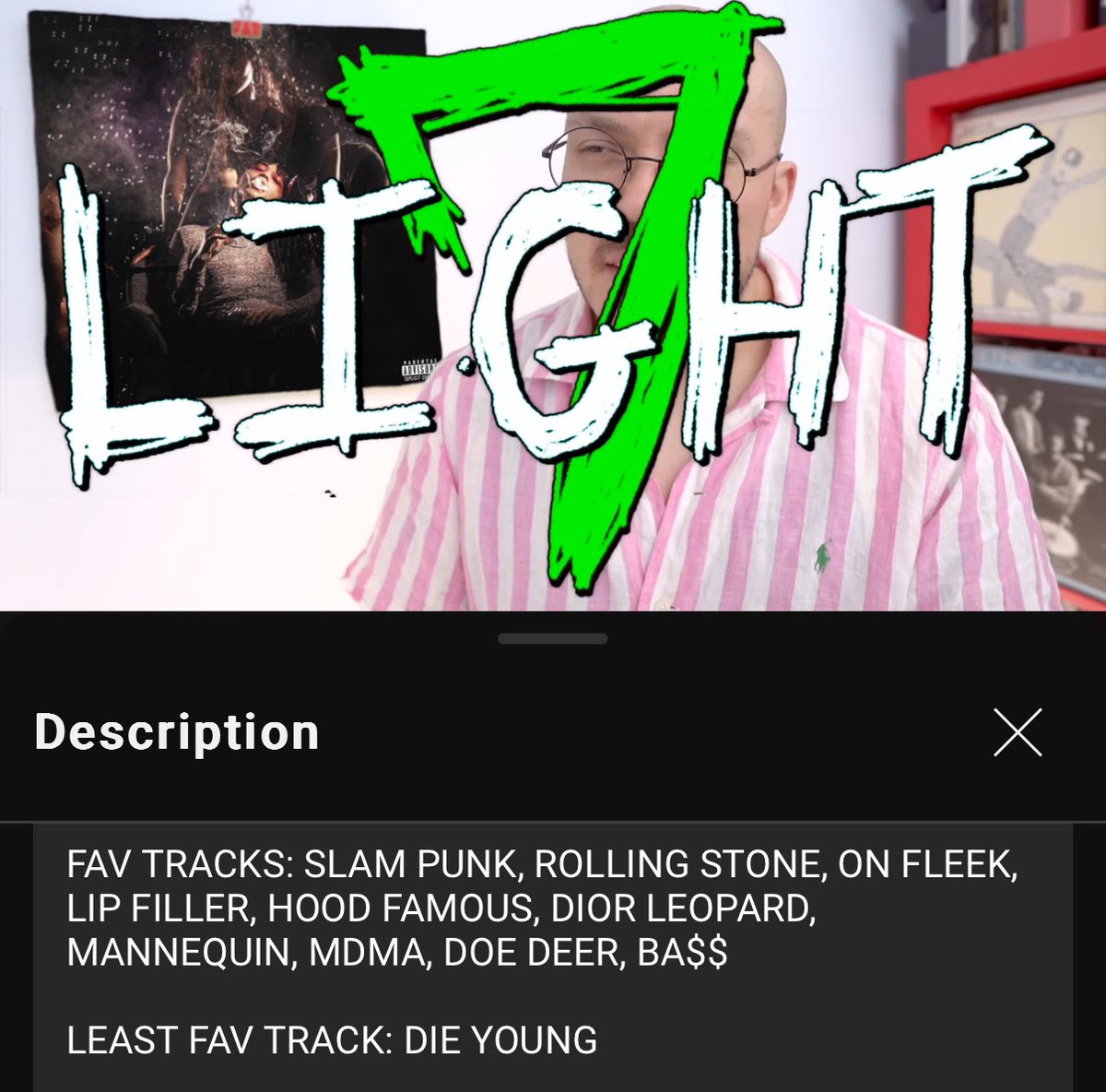 chiefdosaa_'s tweet image. Anthony Fantano rates Che’s “REST IN BASS” a light 7 👀
How much do you agree with his rating?