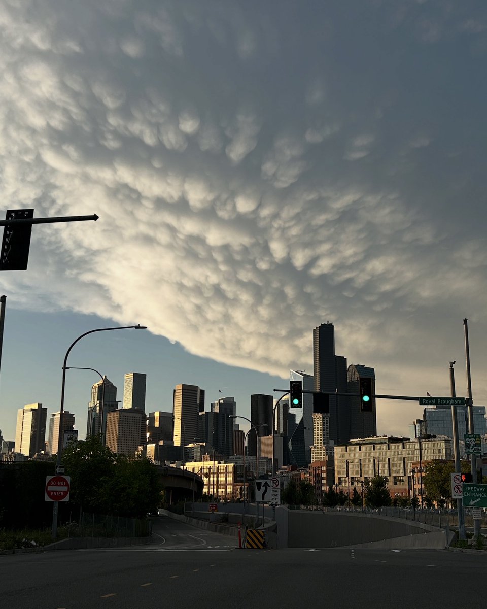 DougPigsleyKOMO's tweet image. Cool clouds over Seattle. @ShannonODKOMO @KSeattleWeather