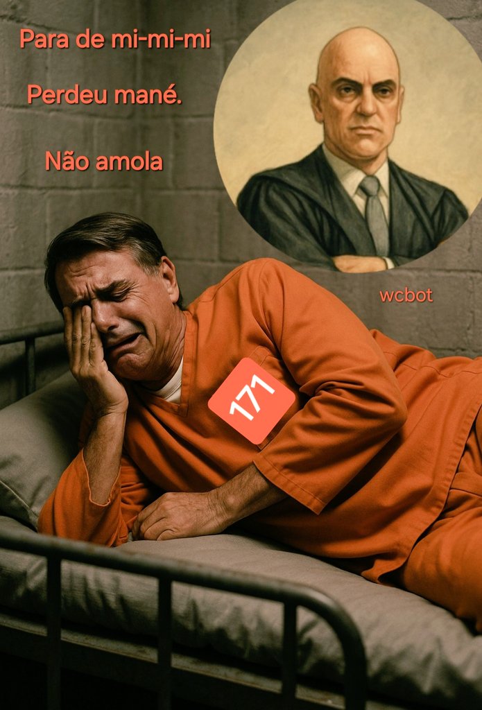 wwanniacbot's tweet image. BOLSONARO PRESO AMANHÃ BOLSONARO PRESO AMANHÃ. REAJA BRASIL PRENDE LOGO,VAI XANDÃO. EDUARDO BOLSONARO CASSADO E PRESO. RESPEITEM A CONSTITUIÇÃO DEMOCRACIA SEMPRE , SEM ANISTIA PARA GOLPISTA E TRAIDOR DA PÁTRIA.