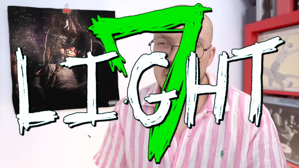 Kurrco's tweet image. Anthony Fantano rates Che’s 'REST IN BASS' a "light 7."