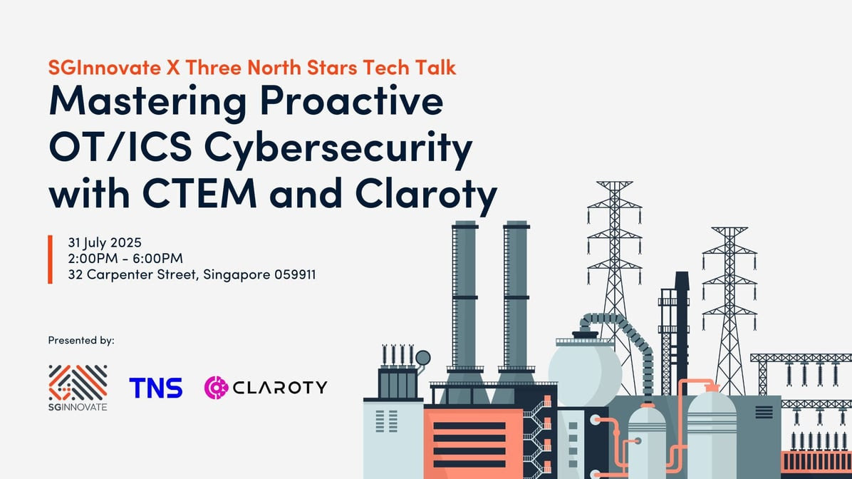 Claroty's tweet image. 🇸🇬 31 July: Join us for Tech Talk, a part of @SGInnovate's Let's Tech It series. Discover how to gain unparalleled visibility into your #OT environment, manage vulnerabilities effectively, and detect threats in real-time. ☑️ Register here: hubs.ly/Q03xB8GK0