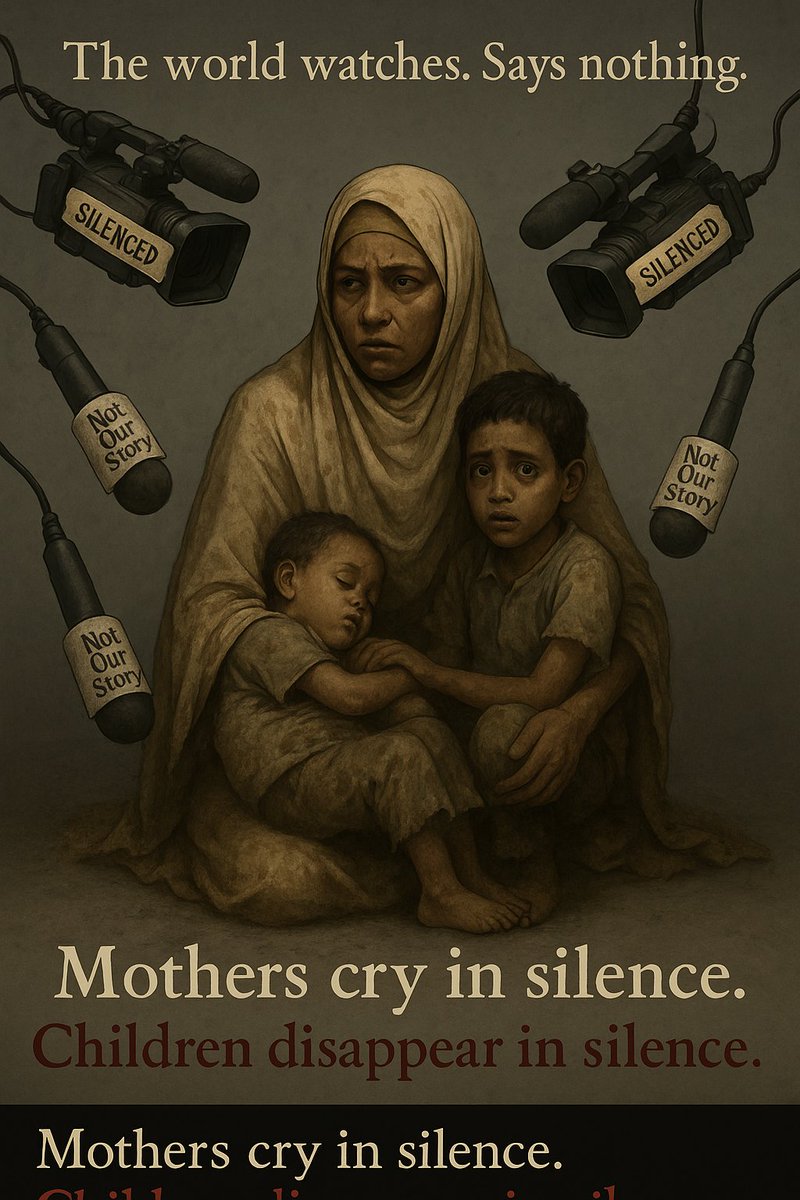 TwasolD4164's tweet image. She didn’t scream. Cameras were there—but silenced.
Mics? Turned down. Eyes? Averted.
Europe watches. America calculates.
And Sudan?
Bleeds unheard.
A war not trending. A genocide unseen.
History won’t forget.
#Sudan #SilentGenocide #AfricanLivesMatter #MediaSilence #UNmuteSudan
