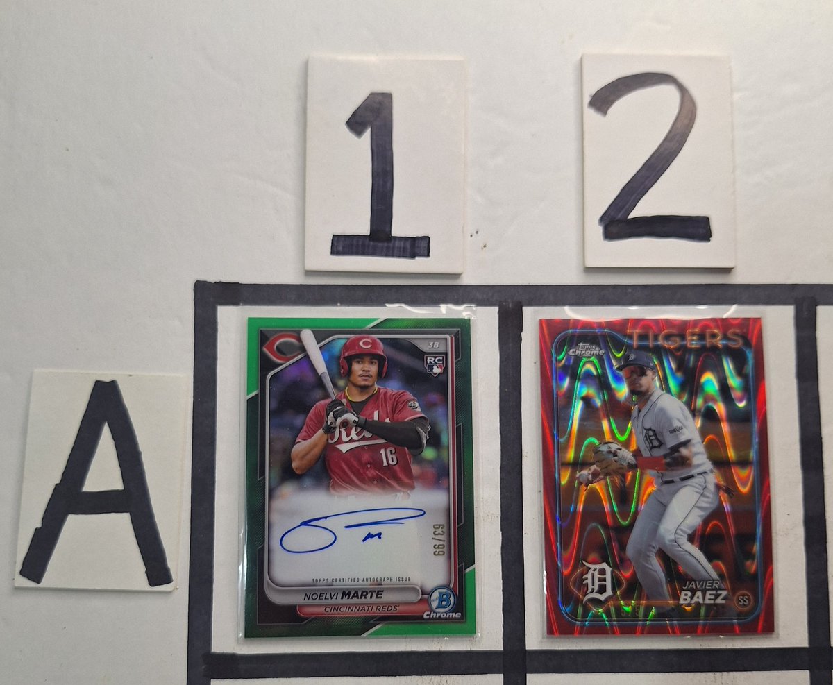 GlomsCards's tweet image. 🚨🚨#GlomsStacks🚨🚨
Lot 111 and last of the night, $50 each. Baez /5, and Marte rookie auto /99
