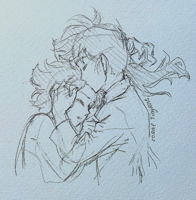 CoralTinyRose's tweet image. Just an unpolished sketch, but it made me think that #the_best_gift_of_love is "having you by my side"
Day 6 #rankaneweek #rankane_week_2025
#rankane #ranmaxakane