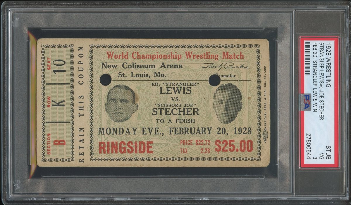 KNAPPCOLLECTION's tweet image. #WrestlingTickets #PSA #TheHobby