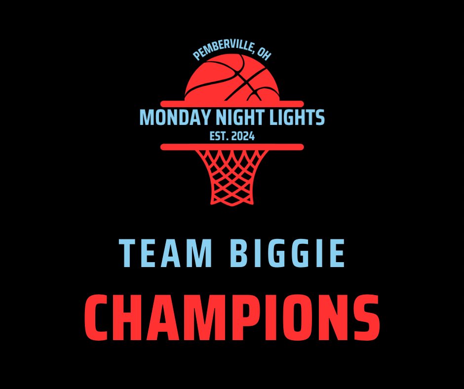 Your 2025 MNL Champions are here! Team Biggie takes the crown in complete domination as they deliver their legacy to the Hal Moore basketball court! Congratulations Team Biggie!!! More posts to come!!!