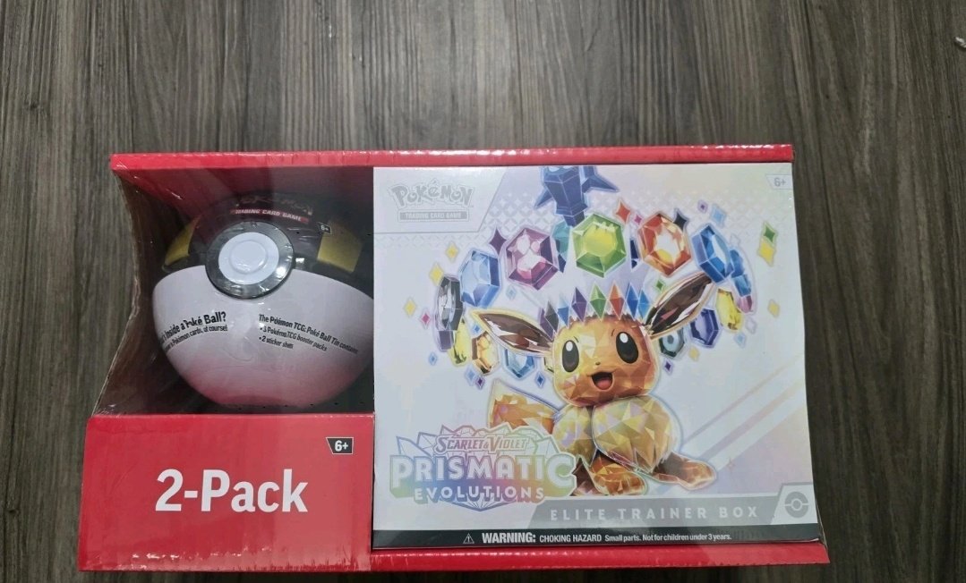 Showing up at Sams Club Prismatic Evolutions ETB & Poke Ball Tin Bundles.  Availability may vary depending on store location.  Not Vegas  ebay  SKU: 990405353 #pokemon #pokemoncards #prismaticevolutions #pokemontcg