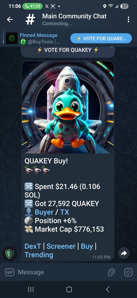 bodaciousbk's tweet image. What the hell. Another All time high. This can't be real. Oh yes it is. I know QUAKEY NATION is working. LFGπͺπͺπͺπͺπͺπͺπͺπͺ
Contract Address: EpvwZ75jycGTU8w3qQgq8Ws1uUZsXXZSJJYW6B9gpump