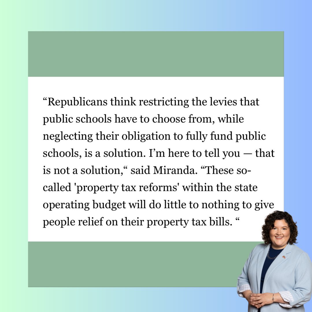 JessicaEMiranda's tweet image. Let’s be clear: The GOP has controlled Ohio for 30 years.
They rigged the tax code to favor the wealthy, gutted funding for schools and local services, including Police and Fire and now feign surprise when property taxes rise.
Then they override a veto and call it a “fix”?…