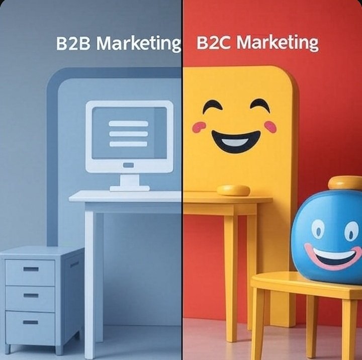 💼 B2B اور B2C کیا ہوتا ہے؟

B2B کا مطلب ہے Business to Business یعنی آپ کسی اور بزنس کو چیز بیچ رہی ہیں۔
B2C کا مطلب ہے Business to Customer یعنی آپ سیدھا عام صارف (گاہک) کو چیز بیچتی ہیں۔

---

🧵 چلیں ایک مثال سے سمجھتے ہیں:

فرض کریں آپ کا نام مسز عائشہ ہے اور آپ کا "Organic