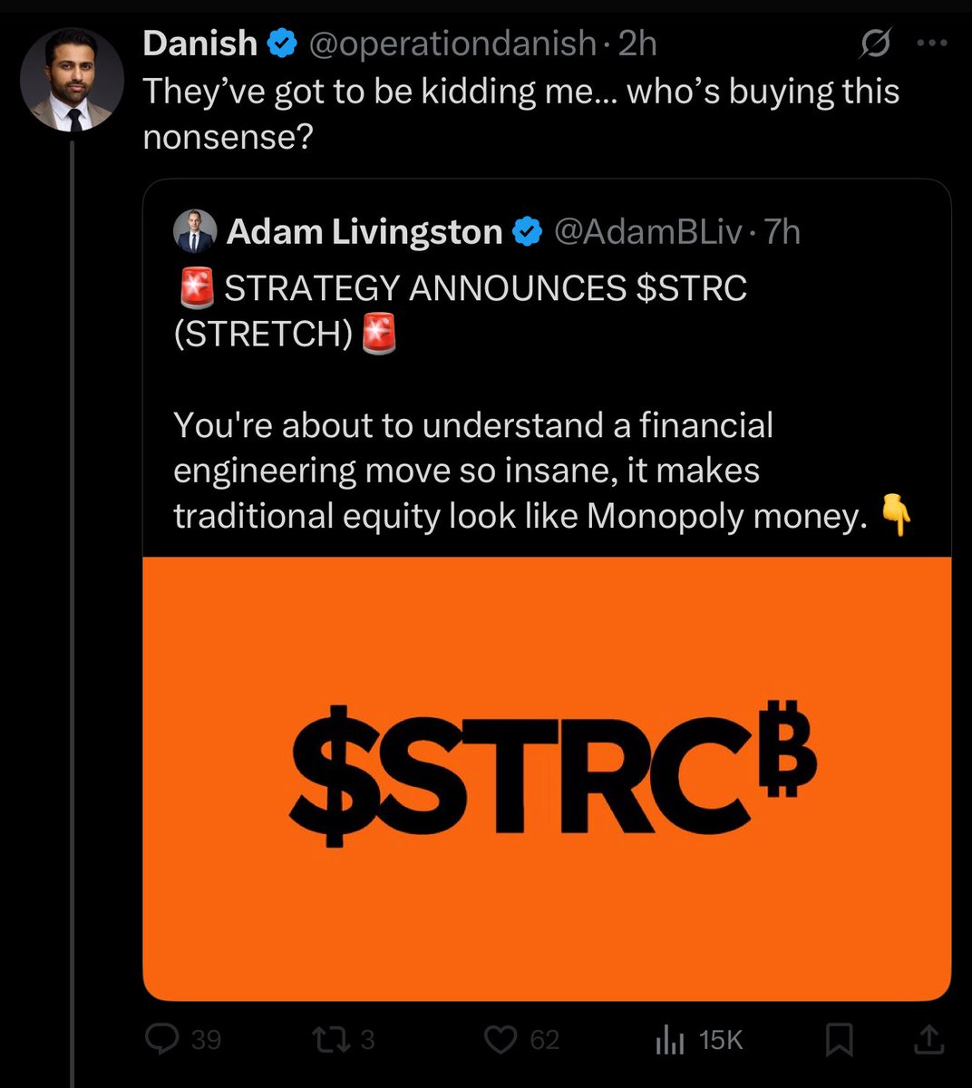mikewmunz's tweet image. Oh no… what will ever do without the glorious financial insight from Danish
Get back hours and hours of our lives from spaces? Yes.
Become more knowledgeable about all things finance? Definitely not.
