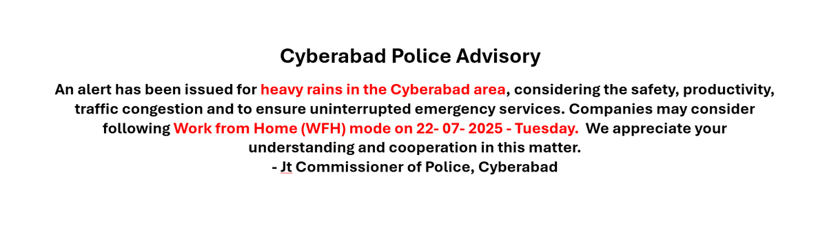 cyberabadpolice's tweet image. 🚨Alert 🚨