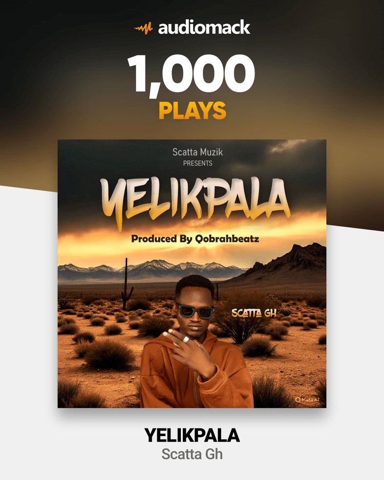 ScattaGh1's tweet photo. Congratulations #Yelikpala got 1000 streams on audiomack. 
Thank you all for this milestone 
Keep streaming on the link below 👇👇👇👇👇 
https://t.co/E2JnQAviTg https://t.co/4EH1jTpvJ5