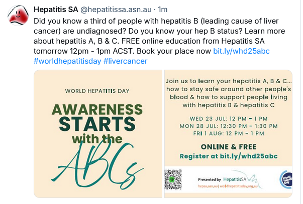 HepatitisSA tweet media