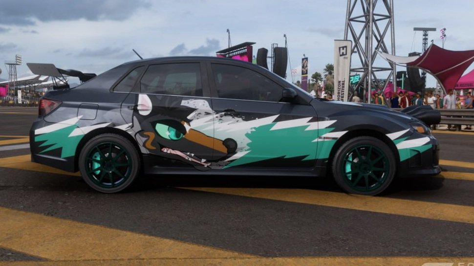 crossthatfox's tweet image. FURSONA CAR IN FORZA