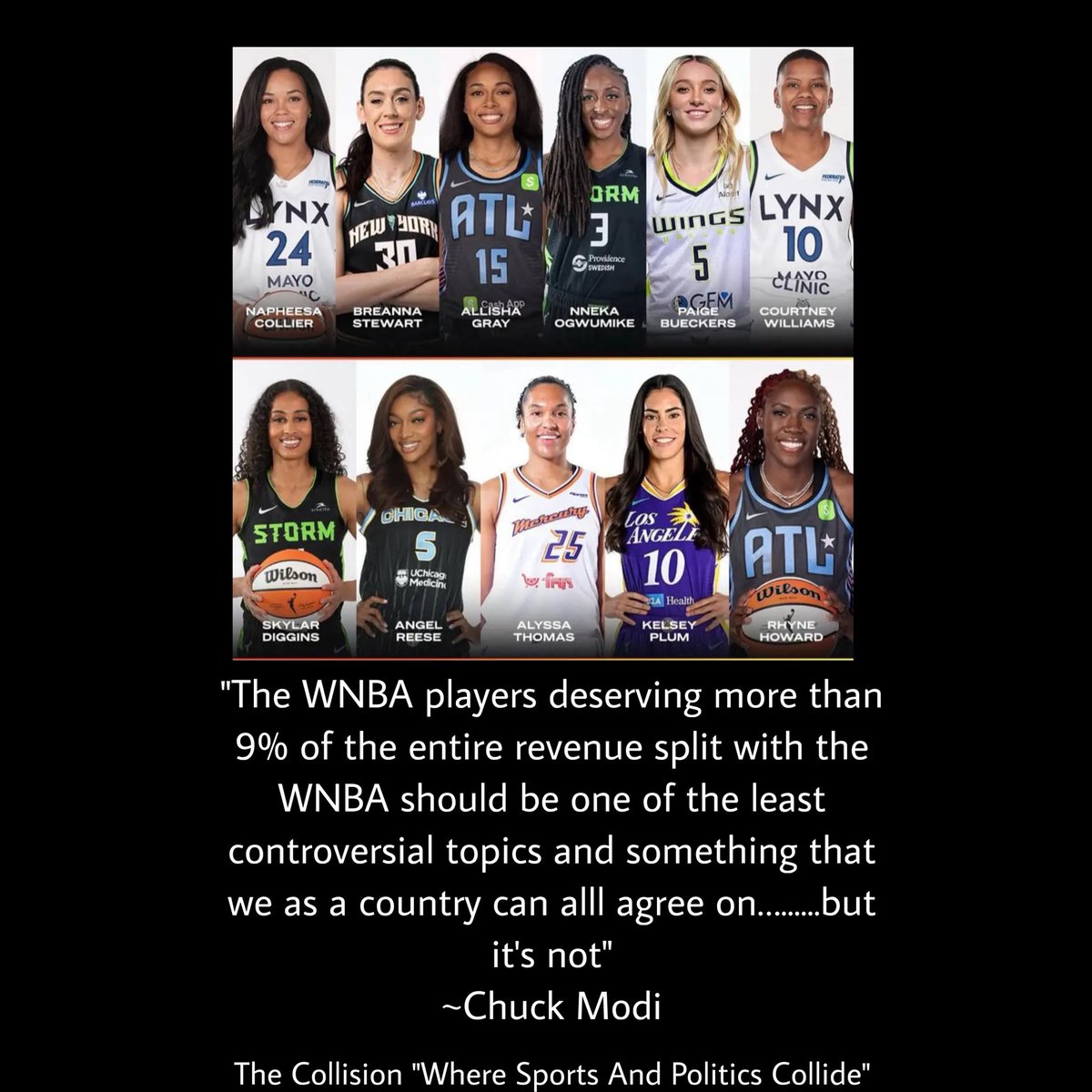 etanthomas36's tweet image. Great discussion on The Collision “Where Sports And Politics Collide”
youtube.com/watch?v=nf89RB…
#WNBA #WNBAAllStar2025
#PayUsWhatYouOweUs